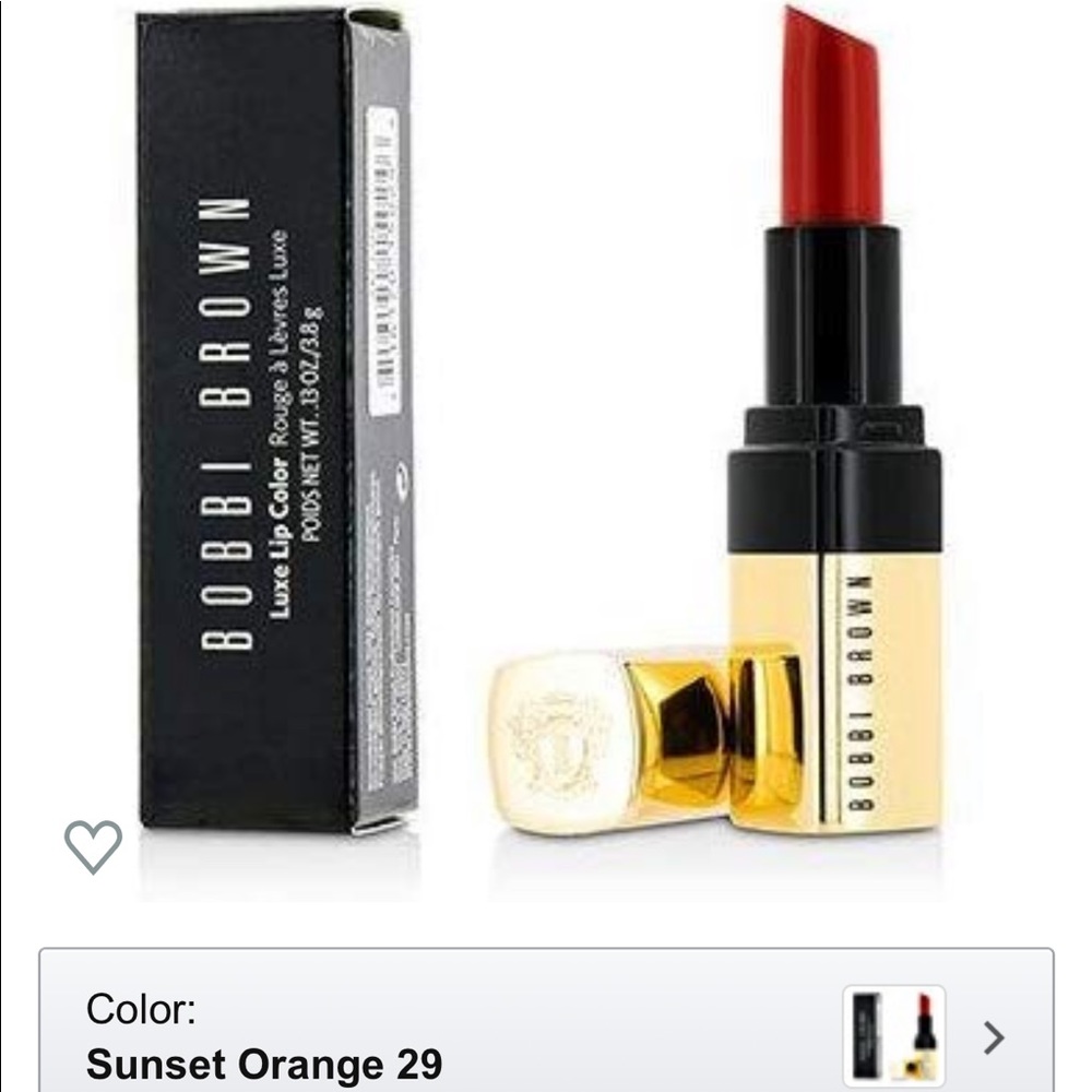 Bobbi Brown Luxe Lip Color 29 Sunset Orange